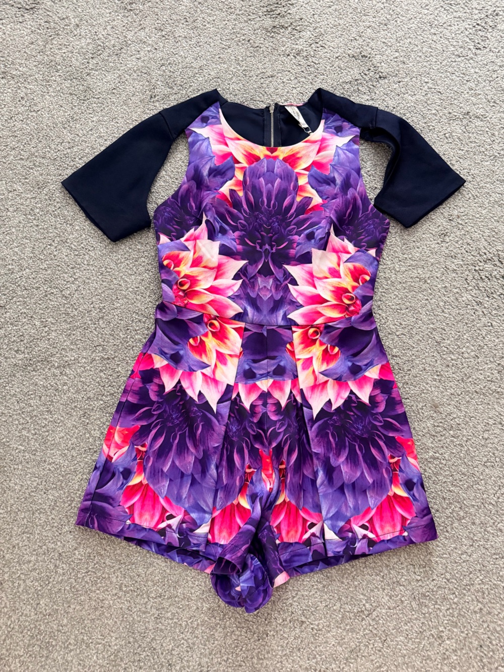 Angel Biba NWT Floral Romper - Purple & Pink Sz AU6 (US 2)